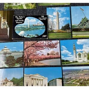 Vintage 1964 CAPSCO Washington DC & Virginia Souvenir Mini Photos Booklet 20 Pix